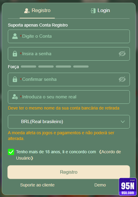 Comece Sua Trajetória De Sucesso: Registre-se No 95n.com